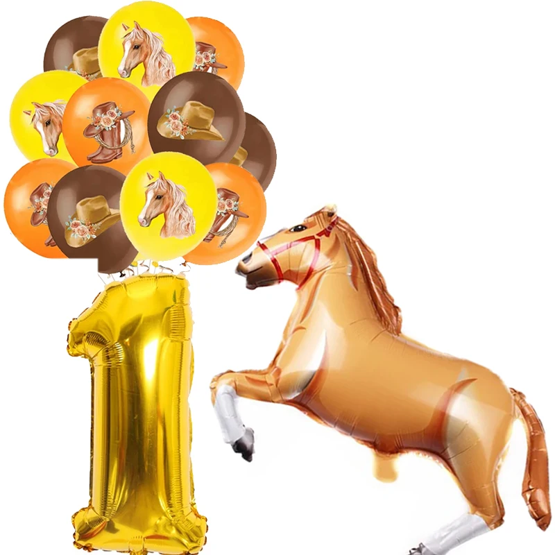 Horse Birthday Party Decorations Western Cowboy Racing Horse Wild West Tableware Tablecloth Paper Plate Cup Napkin Party Supplie