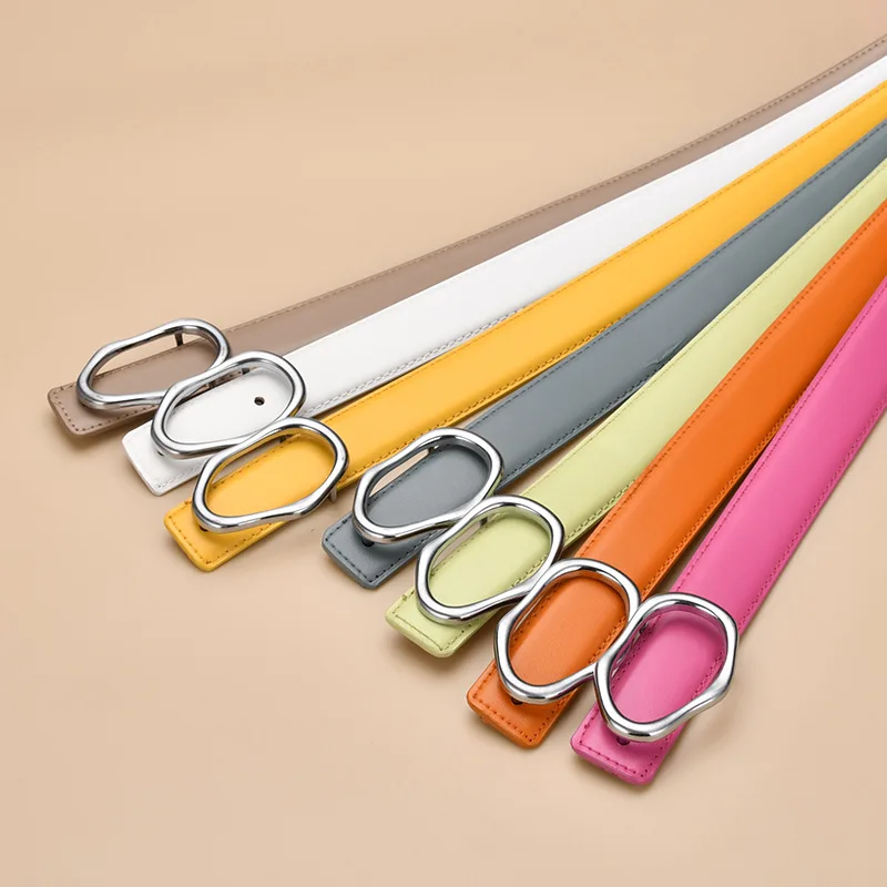 แฟชั่นผู้หญิงของแท้หนังรัดตัวหญิง Cummerbund Coat เข็มขัดชุด Decration เข็มขัดกว้าง J324