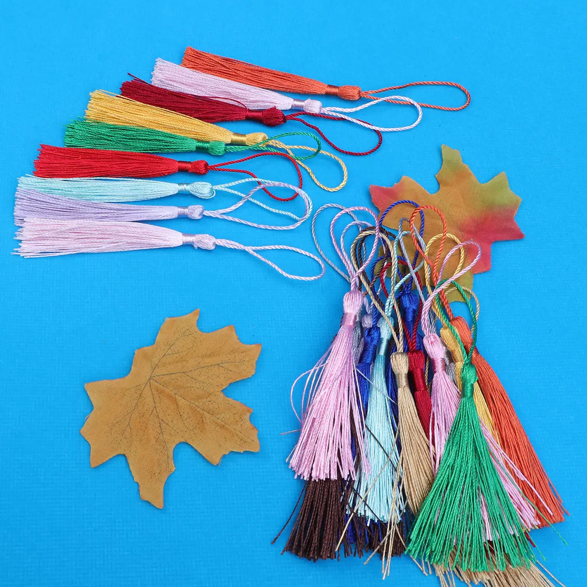 24Pcs Blank Bookmarks with Tassel Khaki Cardstock Perfect for Reading Friends School Supply Party Favor Decoration Souvenir