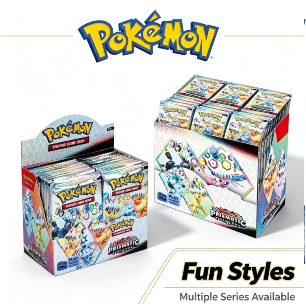 Pokémon 10/90/360Pcs New Cards Prismatic 151 Chaos Rising English TGC Booster Battle Rare Holo Trading Collection Gift for Kids