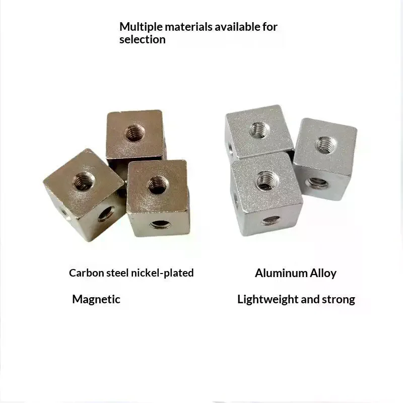 10PCS Precision Made M3 Hexagonal Nut Cube Screw 3-Sided Fixed Block Connector for DIY Drone Assembly