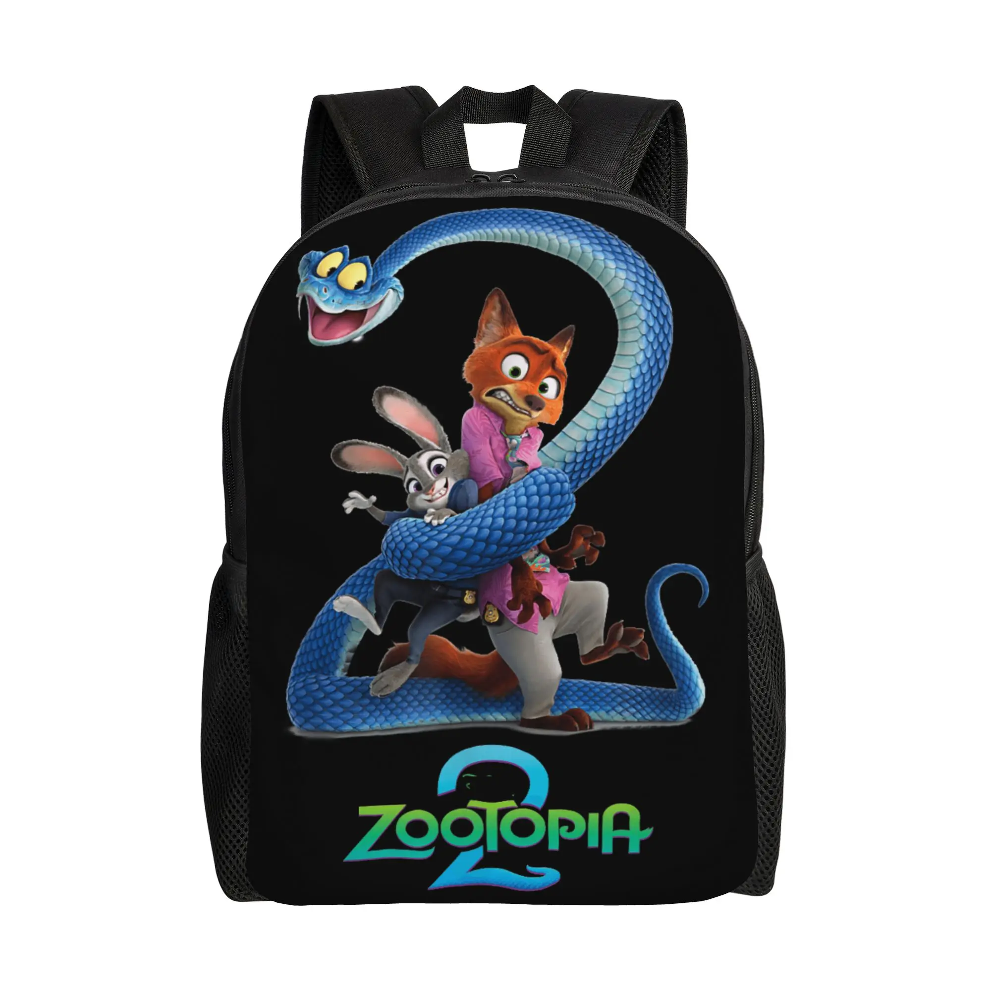 

Рюкзак Zootopia 2: Джуди Хоппс и Ник Уайлд, связанные узами Гэри. Молодежный полиэстеровый рюкзак для колледжа, большие школьные сумки, рюкзак для школы.