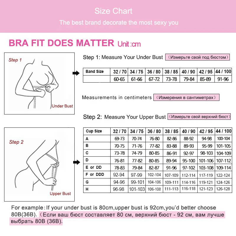 Plus Size Bra Sexy Lingerie Thick Cup Bras for Women Solid Padded Underwear Push Up Brassiere Female