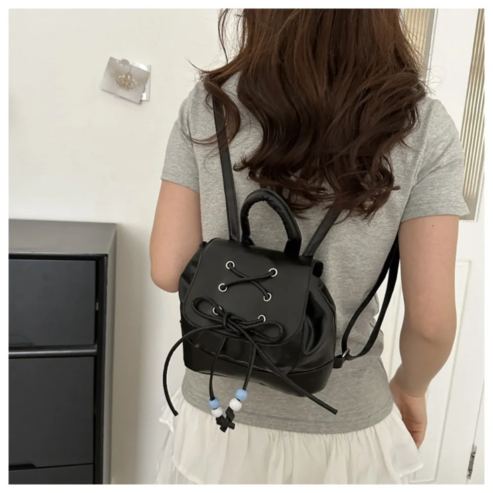 Female Backpack PU Small Teenage Girls Fashion Leisure Zipper Shoulder Bag Knapsack High-capacity Women Mini School Backpack