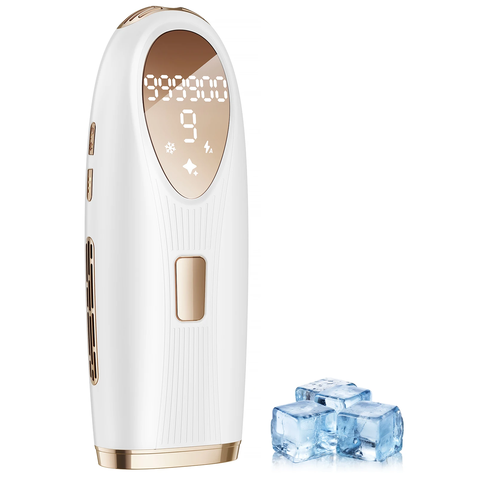 

IPL Hair Removal Laser Device for Women & Men - Safe At-Home 45°F Ice-Cooling Contact for Painless & Long-Lasting Results, 86% Less Hair In 4 Weeks for Full Body & Face Bikinis