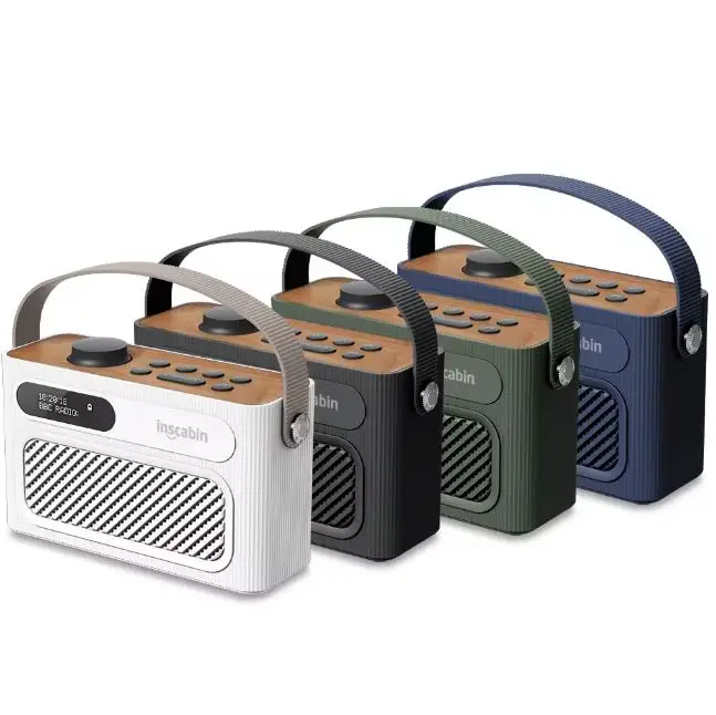 Портативная беспроводная Bluetooth-колонка с часами и дисплеем, цифровое радио, сабвуфер, колонка, колонка