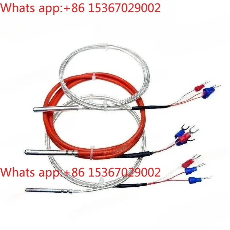 1pcs Food-Grade PT100/PT1000 Needle Thermal Resistance Sensor - Plug-In Platinum Resistance Temperature Detector Probe