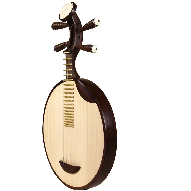 

Высококачественное черно-красное лунное пианино из сандалового дерева, китайский народный музыкальный инструмент, лунное пианино из черного палисандра, подходит для использования