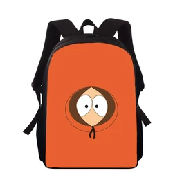 South-Park 15 Zoll 3D-Druck Kinderrucksack Grundschultaschen für Jungen Mädchen Rucksack Studenten Schulbuchtaschen