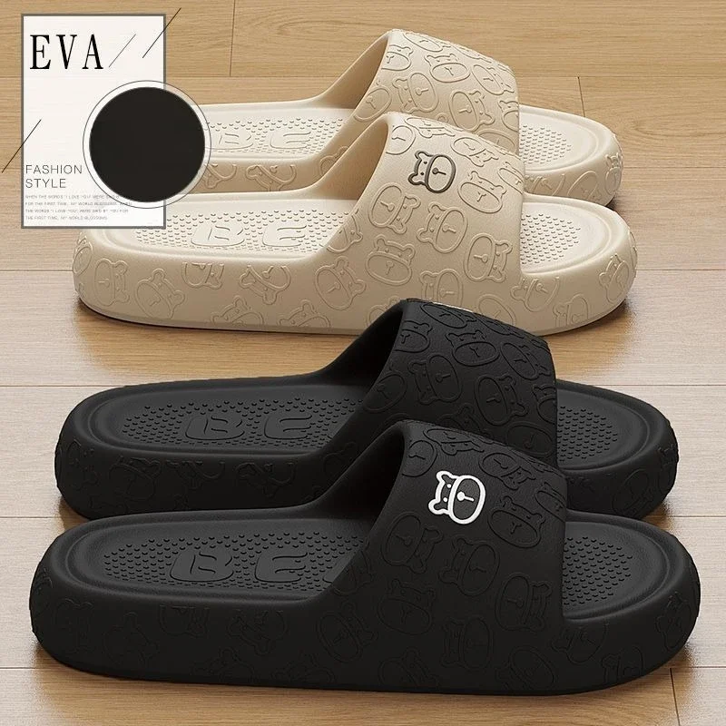 

Лето 2022, новые мягкие шлепанцы для мужчин, нескользящие универсальные парные шлепанцы, домашние и уличные домашние сандалии для ванной комнаты