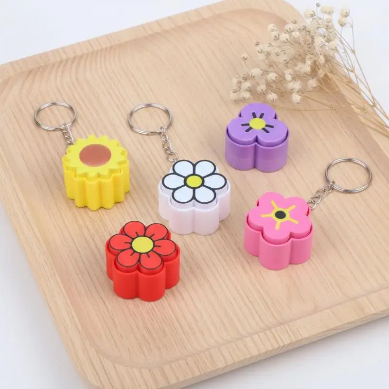Umweltfreundlicher 3D-gedruckter Blumen-Fidget-Schlüsselanhänger, niedliches PLA-Material, Stressabbau-Sensorikspielzeug, Taschenanhänger, Dekoration, Geschenk, Accessoire – Detail 3