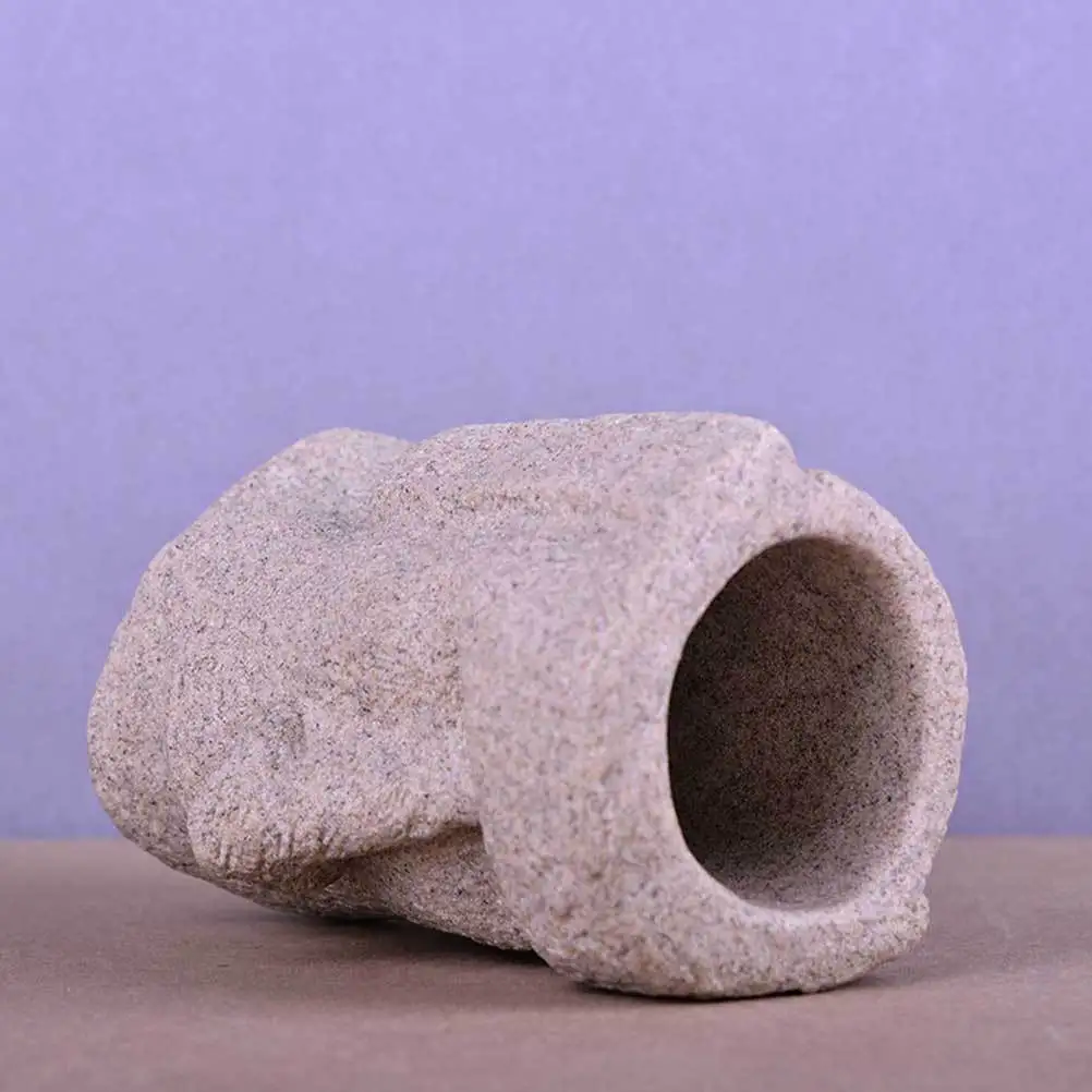 

Creative Pen Holder Resin Light Grey Sturdy Desktop Storage Box Pencil Organizer Scratch Resistant Desk