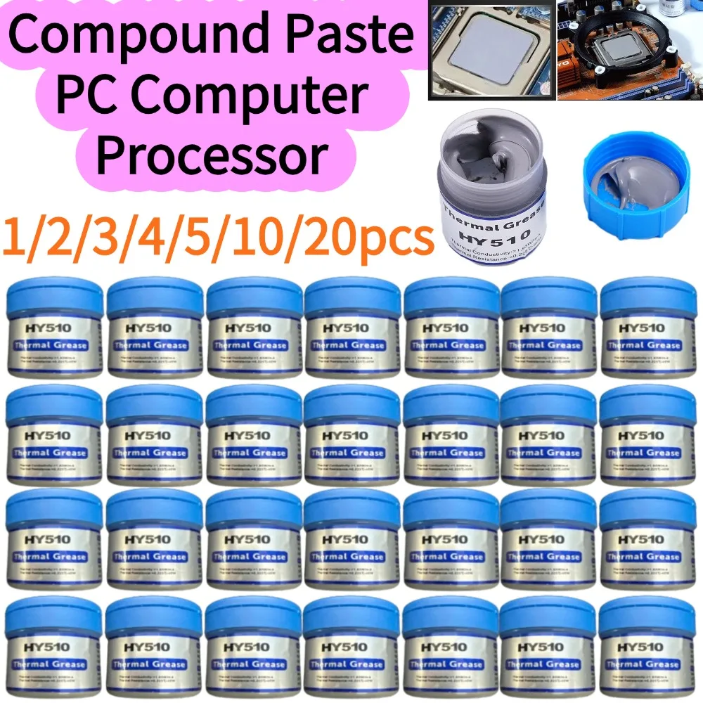 

Термопаста для процессоров ПК, 1/20 шт., для охлаждения CPU/GPU, в банке