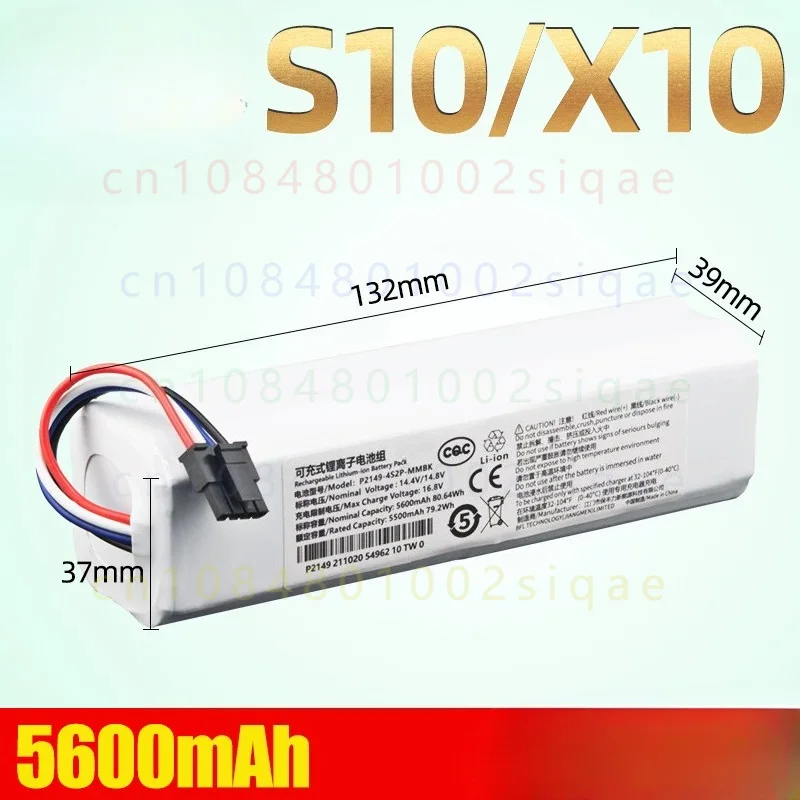 FOR Dreame Robot Vacuum Battery Fit S10 X10 S20 X20 L10 X30 Replacement Spare Accessory