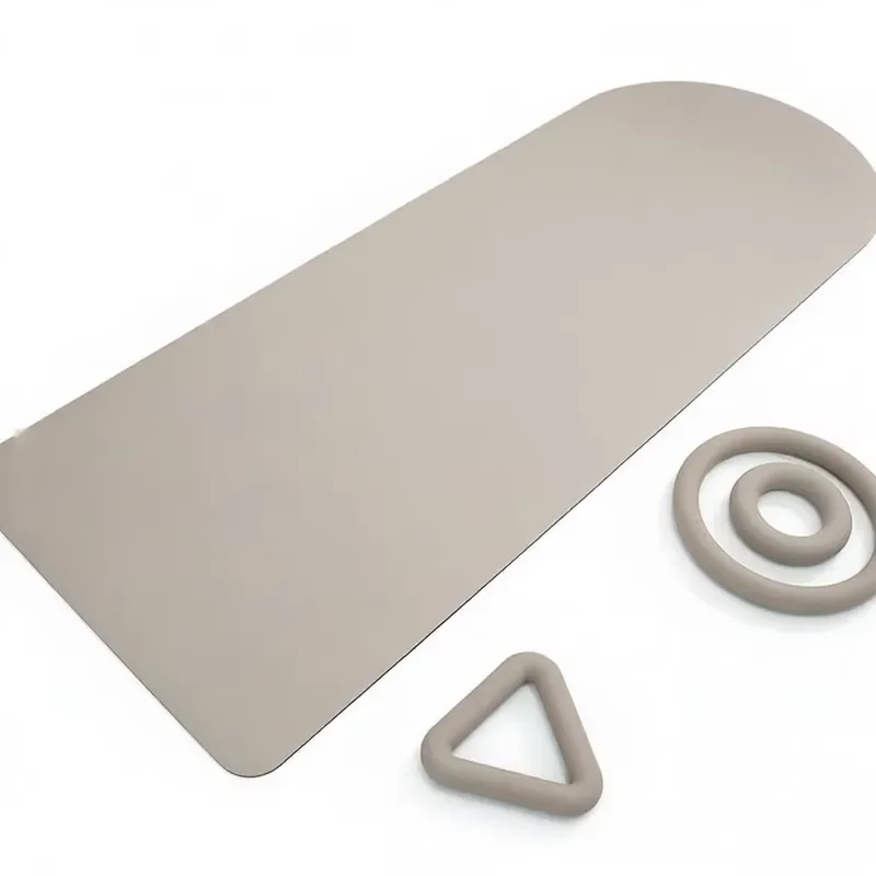Private brand durable PVC yoga accessories set Customized beige multi-functional Pilates set Curved pad, circular resistance