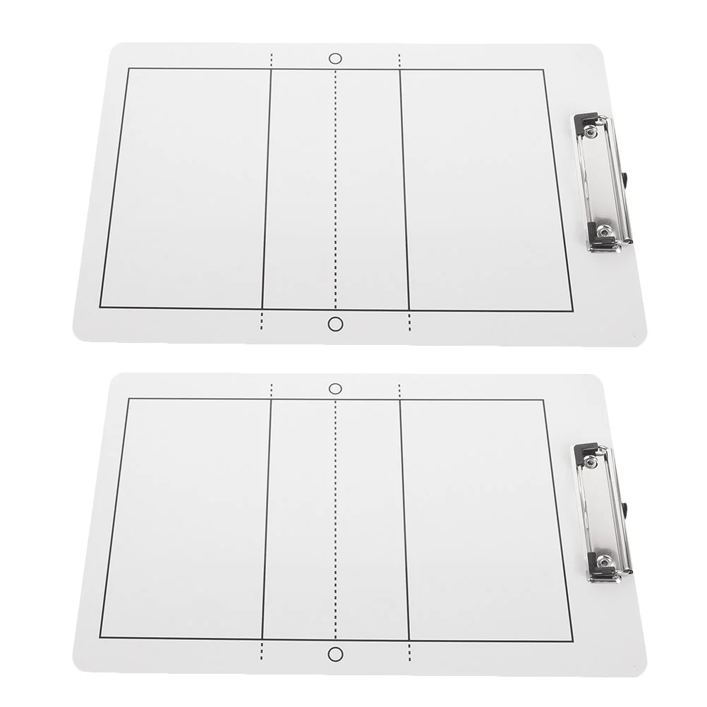 2 Pcs Volleyball Strategy Board Professional Match Scoreboard/Substitution Board/ Field Clipboard Pvc