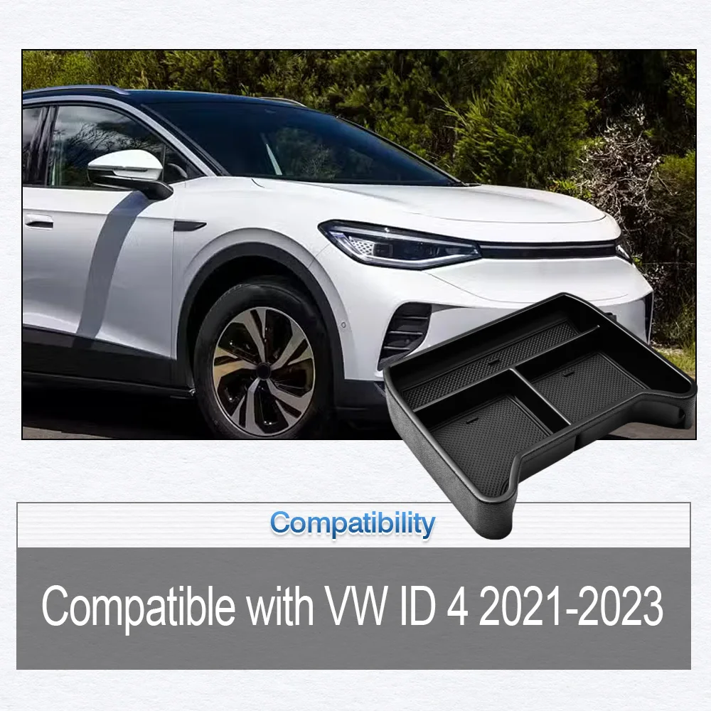 

Car Center Console Armrest Storage Box Console Organizer Tray For Volkswagen VW ID4 2021 2022 2023 Interior Organizer