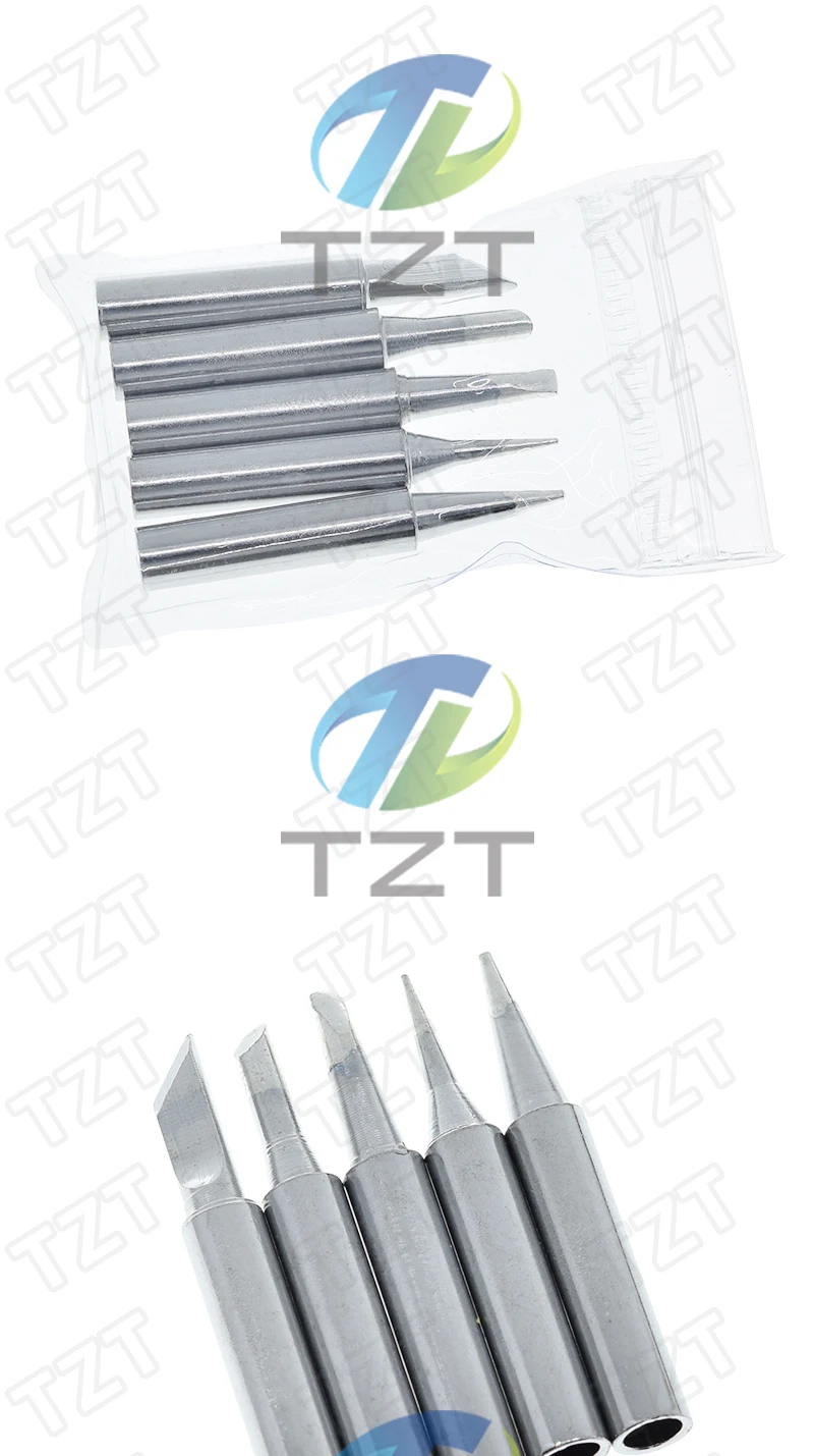 TZT 1 Beutel = 5 Stück I+B+K+2.4D+3C Lötkolben 900M Lötkolbenspitzen-Set mit Heizfunktion, Elektrische Lötkolbenspitze aus blankem Kupfer – Detail 5
