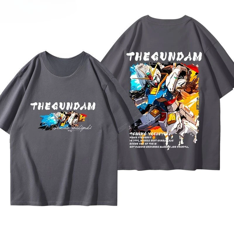 ชุดสูทมือถือลายกันดั้มบรรพบุรุษคลาสสิกกันดั้มมิติที่สองฤดูร้อนความรู้สึกขั้นสูง Ruffian Shuai แขนสั้น