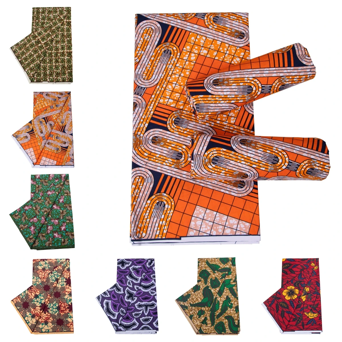 

Ankara African Print Fabric Batik Pagne African Wax Fabric DIY Sewing Patchwork Wedding Dress Craft Polyester High Quality Tissu