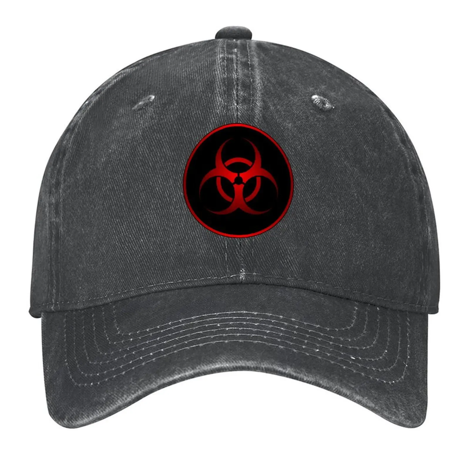 

Red Biohazard Symbol Baseball Cap Hip Hop Snapback Cap Hat Beach Golf Wear Women's Hats 2025 Men's