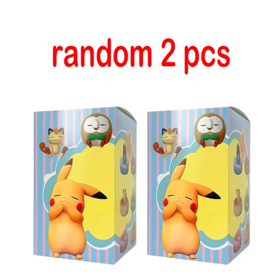 Heiß begehrte Anime-Figur Eevee Multi-Form-Serie Blindbox Desktop-Dekoration Ornament-Set Spielzeug Szenenbauteile Überraschungsgeschenk