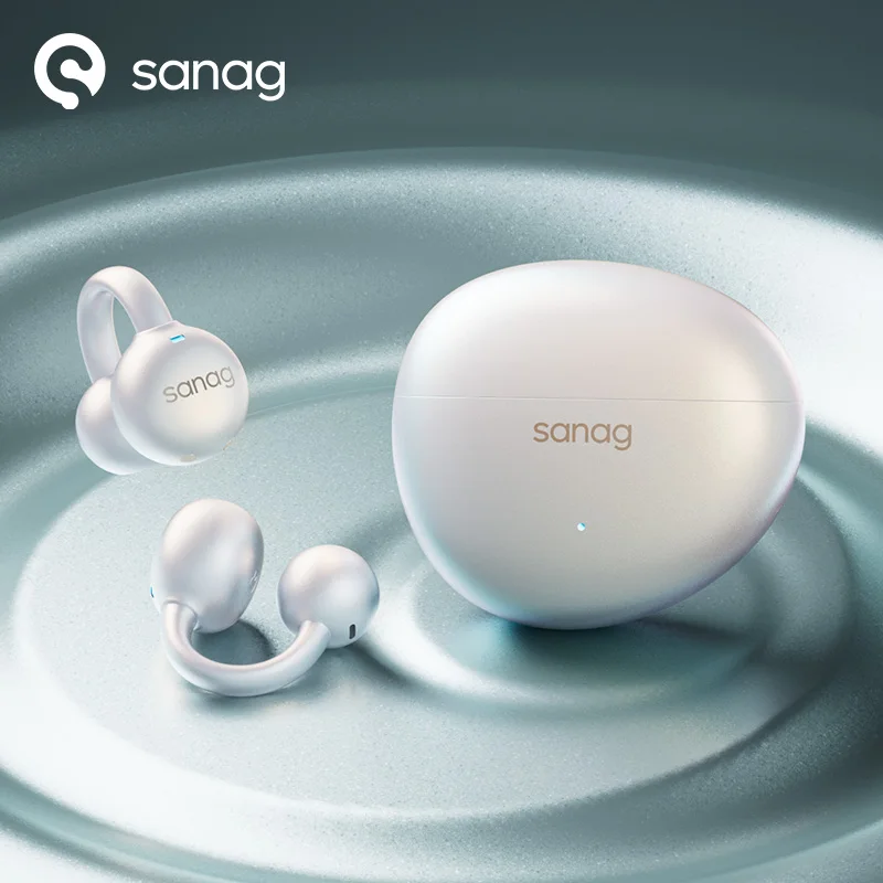 

Sanag S7S AI Free Clip открытые наушники Bluetooth 5,4 наушники AI Assistant беспроводная гарнитура IPX4 растягивающиеся наушники-вкладыши
