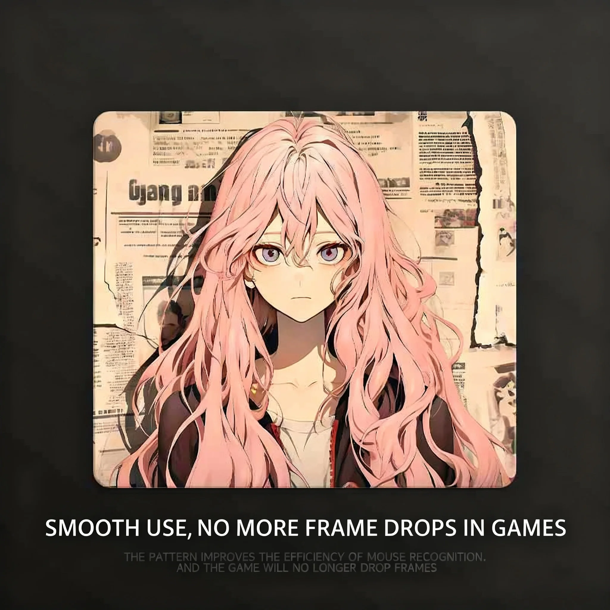 Comics Characters Glass Gaming Mouse Pad Frosted Surface Desk Tempered Glass Mouse Pad E-Sports FPS Game Glass Mat Mouse Pad