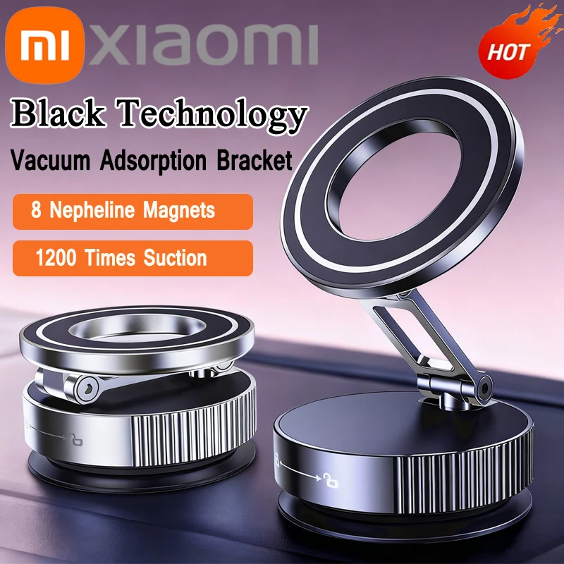 Xiaomi Phone Holder 360°Rotation Magnetic Car Mechanical Stand Vacuum Suction Cup Adsorption Bracket Navigation Universal Holder
