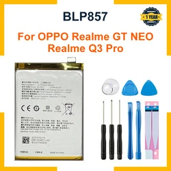 100% 4500mAh High Quality Replacement Battery For OPPO Realme GT NEO RMX3031 BLP857 Mobile Phone Latest Batteries