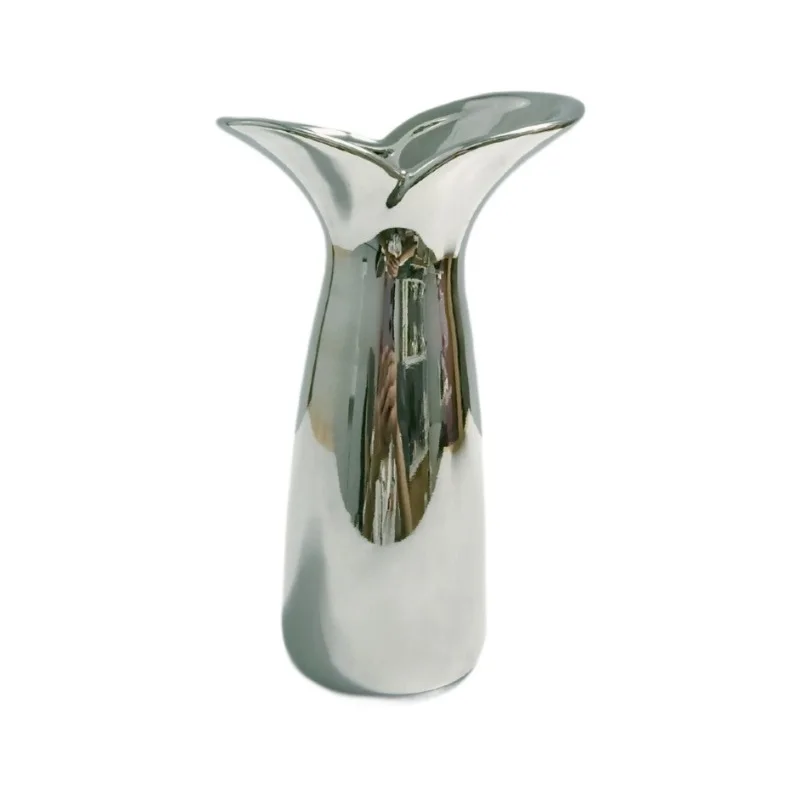 

Light luxury simple stainless steel ornament living room decoration flower petal flower device