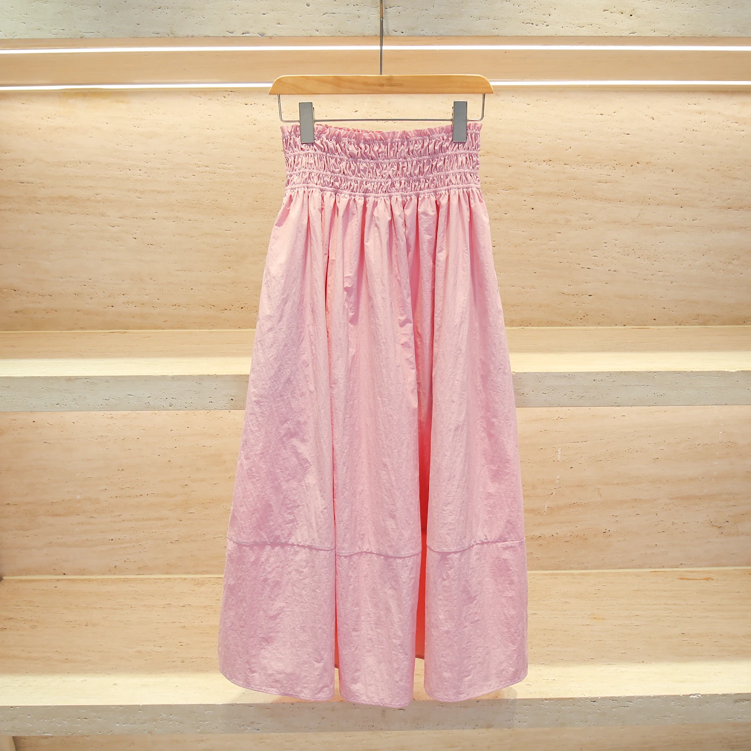 

Юбка миди с высокой талией, плиссированная, в стиле милый кантри, элитная женская мода, лето 2025, А-силуэт, облегающая юбка