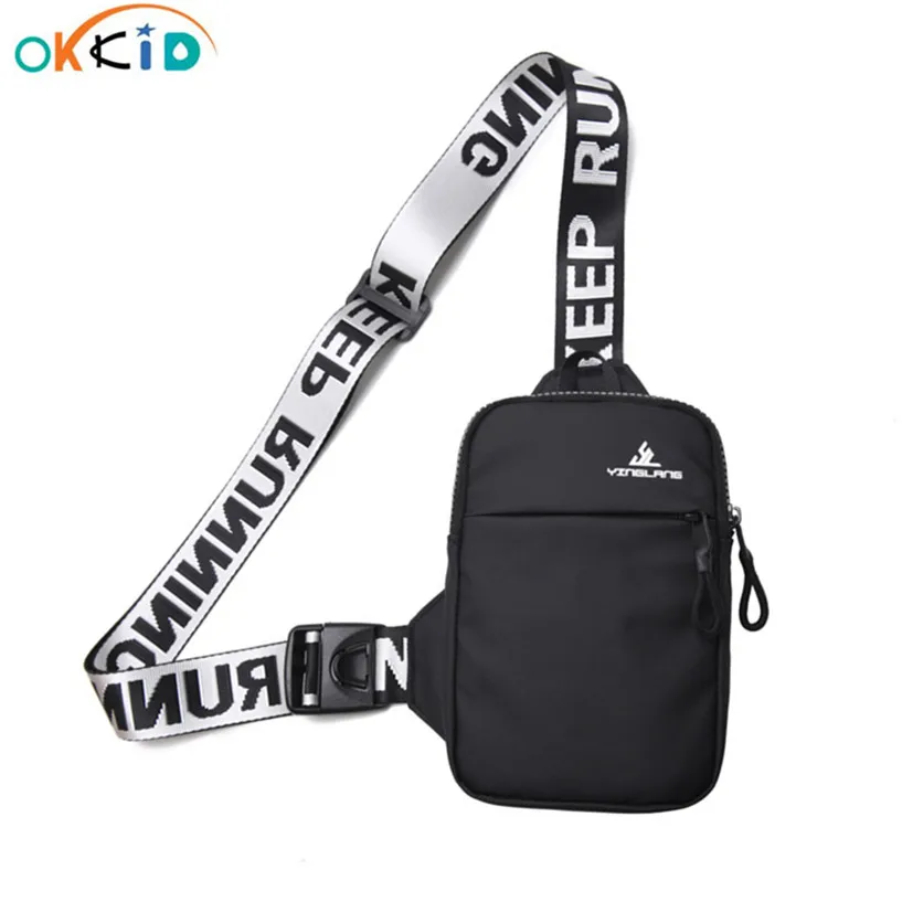 OKKID sling chest bag single shoulder bags for men small messenger bag boy mini travel bag cross body bags sports bags husband