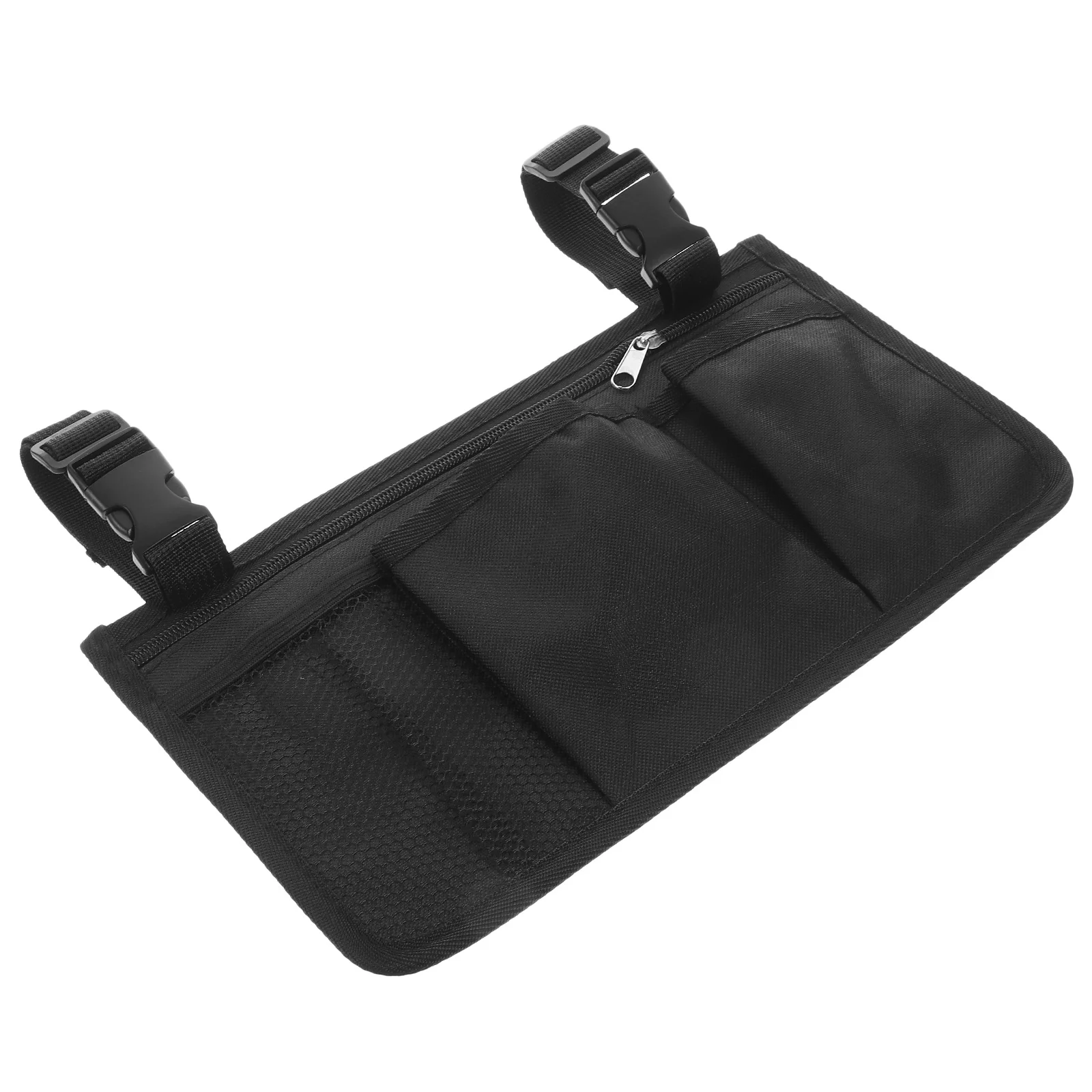

Wheelchair Side Storage Bag Oxford Cloth Heavy Duty Portable Organizer for Armrest with Straps Compatible with Most Wheelchairs