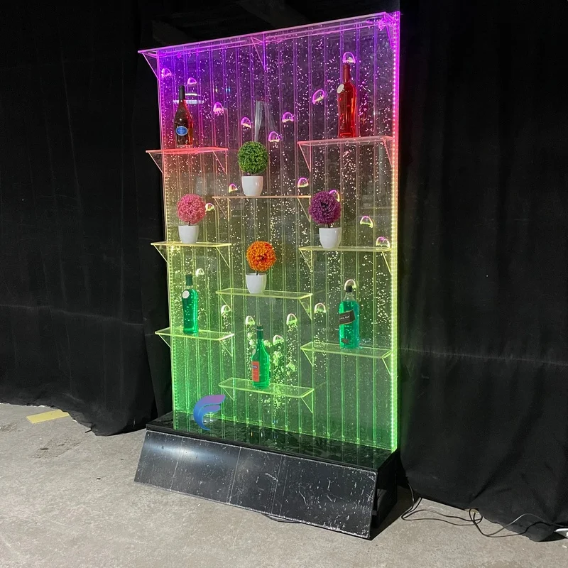custom.Modern led many color changing bubble wall room hall divider