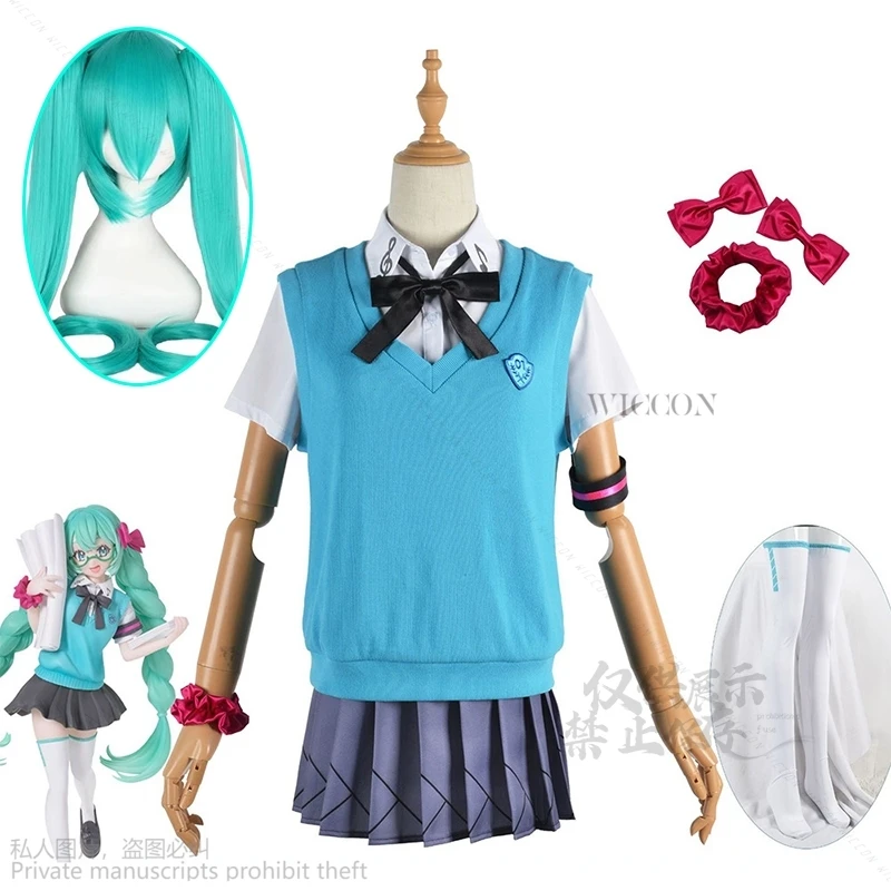 

Mikuuu Cosplay Costumes 16th JK School Uniform Anime Role Play Suit Halloween Carnival Party Outfit For Women Girls Dress Wigs