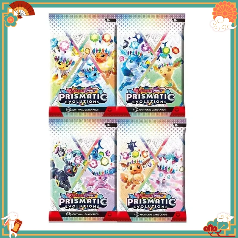 Poke Card Series v10 Booster Box Bundle – Destined Rivals & Prismatic Evolutions Trading Cards, Ideal Collectible Presents