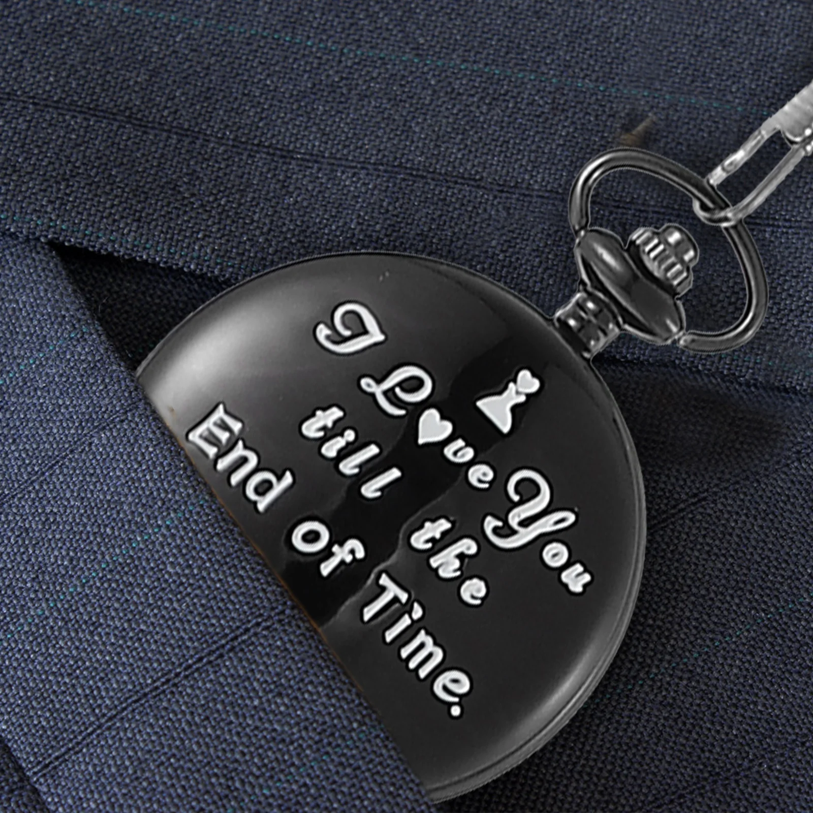 ساعة جيب عالمية مع سلسلة بتصميم ريترو ناعمة وفريدة من نوعها وصناعة متقنة محمولة للرجال #4