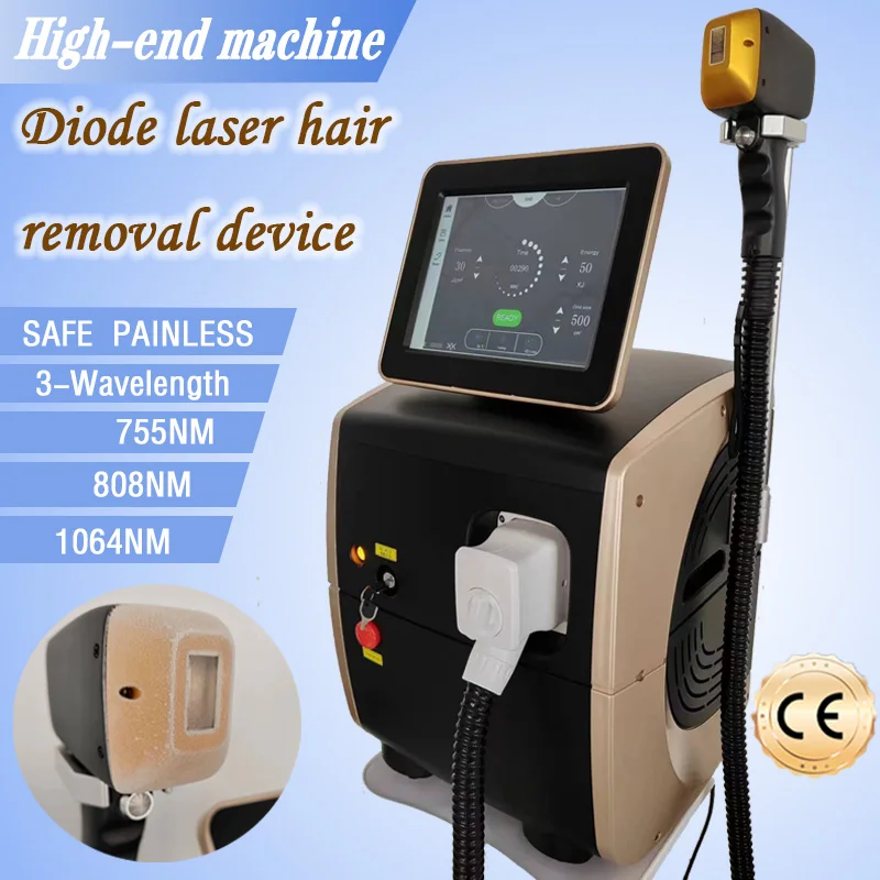 

2000W 3 Wavelength 808 Diode Hair Removal Machine Professional Ce Approval Eos-Ice 755nm 808nm 1064nm Hair Remov Salon