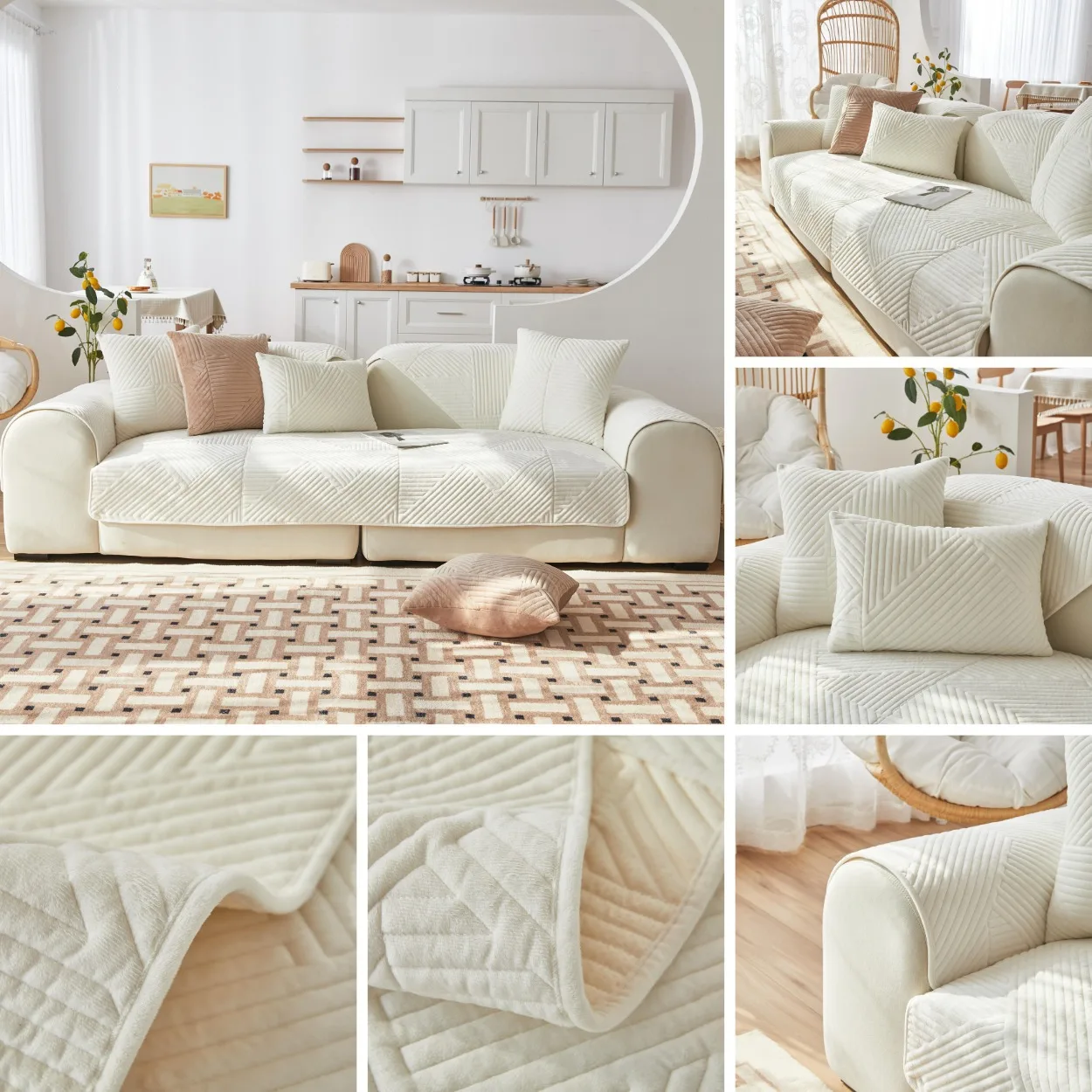 Kristall Samt Sofa Abdeckung Haustier Hund Kind Matte Sessel Möbel Schutz Rutschfeste Moderne Couch Abdeckungen Schonbezüge für Wohnzimmer – Detail 4