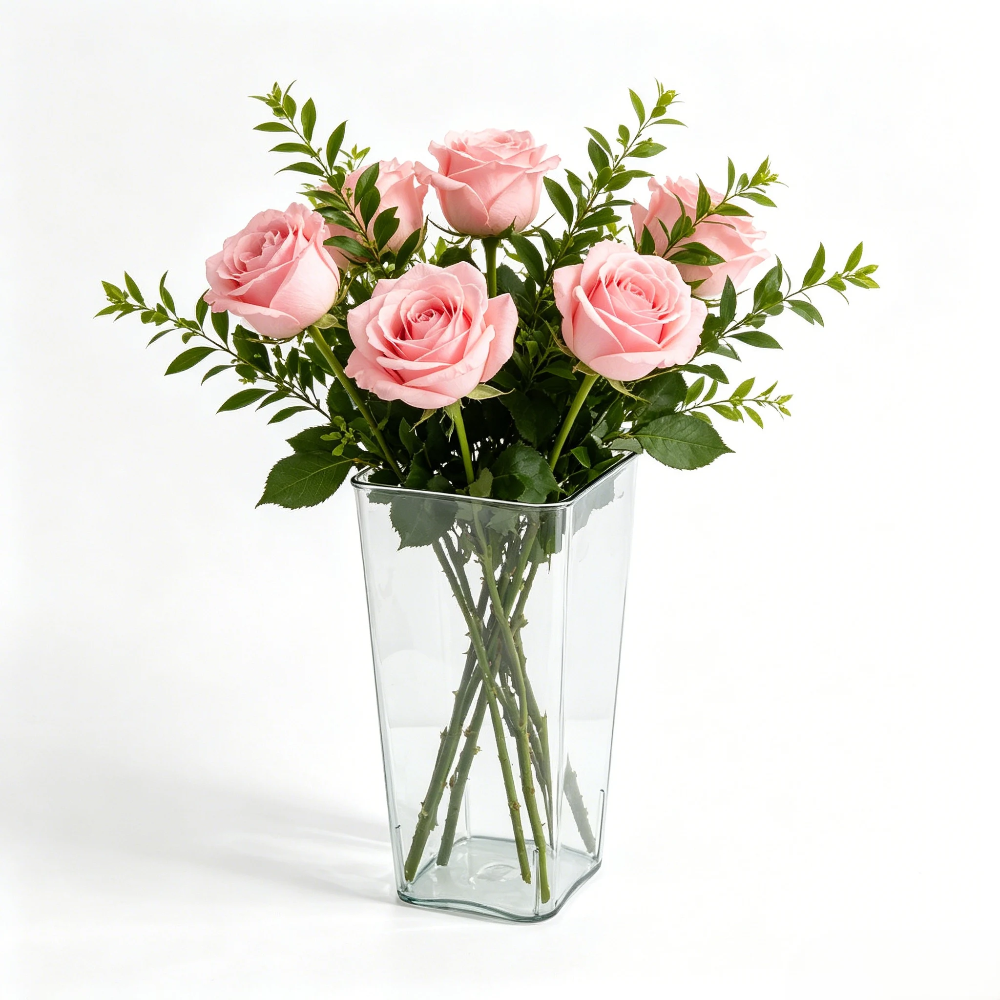 For acrylic Square Flower Bucket for Deep Water Vase Arrangements with Transparent and Square Geometry for Decor Harmony