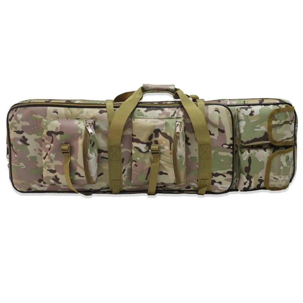 Ventilador militar ao ar livre sacos de ombro mochila arma vara pesca engrenagem armazenamento seguro bolsa viagem à prova dwaterproof água camuflagem pacote tático