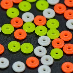 100 Stuks Halve Ronde Stop Kralen Zee Rots Vissen Float 3/4Mm Rood Drijvend Visgerei Accessoires Tools