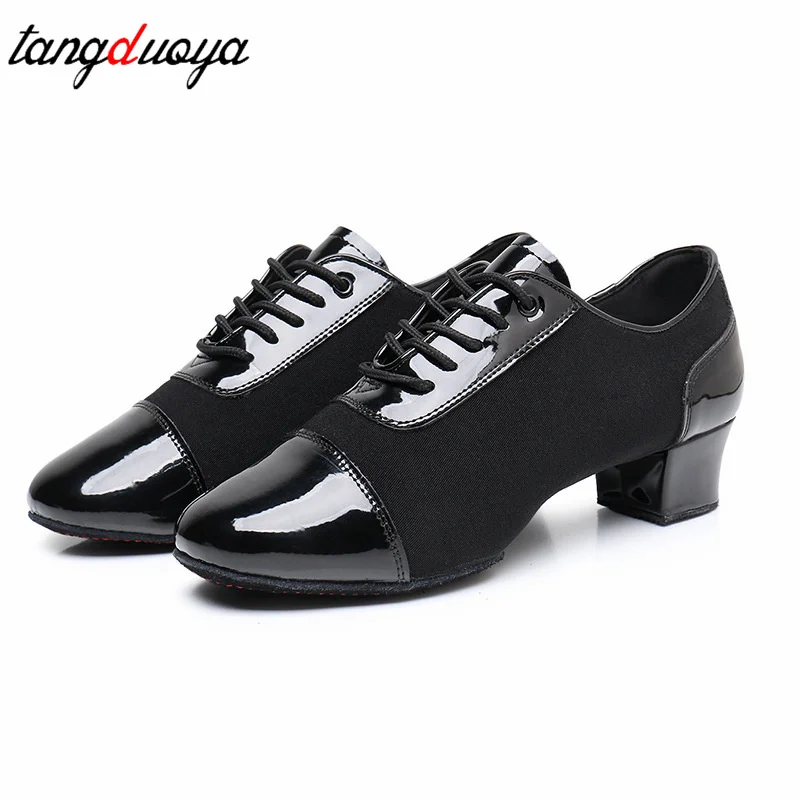 Zapatos de baile de Salsa para hombre, zapatos de baile latino, suela suave, Tango, salón, baile moderno, adultos, niños