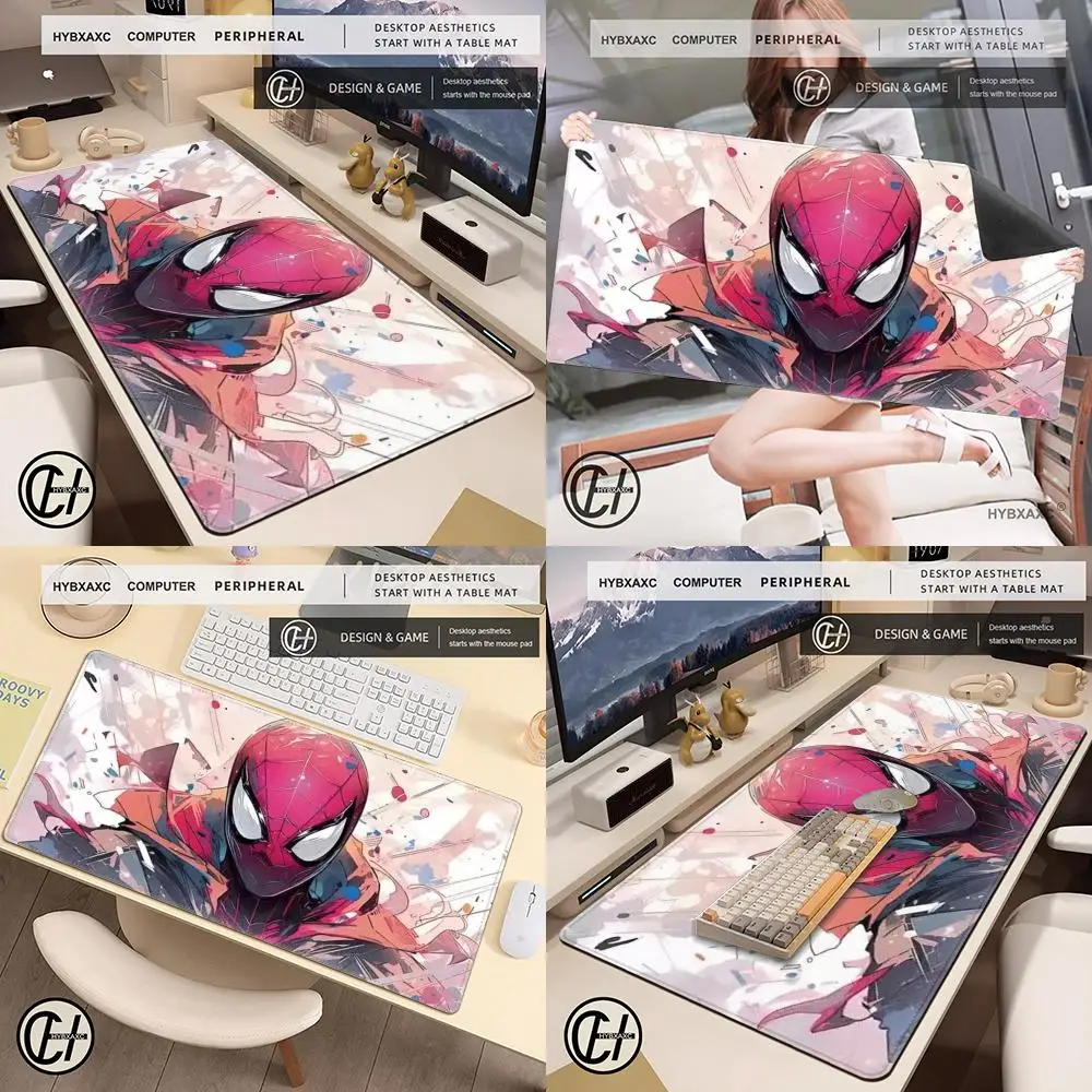 

Spider-Man Mouse Pad Cute HD Desk Pad Extended Gaming Keyboard Mats Large 90x40cm XXL Gamer Mousepad