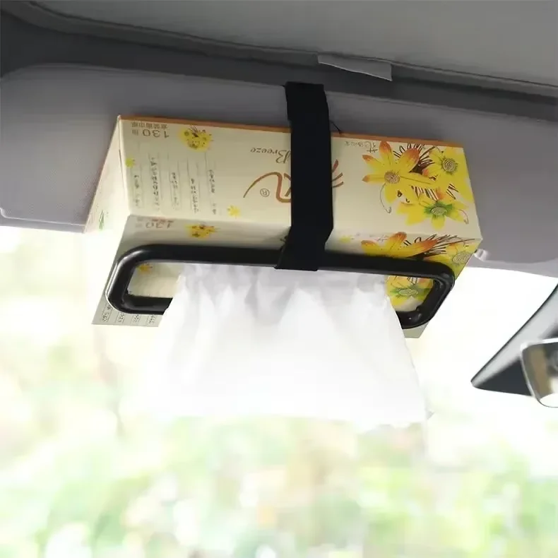Car Supplies Paper Box Clip Visor Hanging Paper Towel Box Seat Back Car Paper Towel Frame Clip Seat Back Car image 5