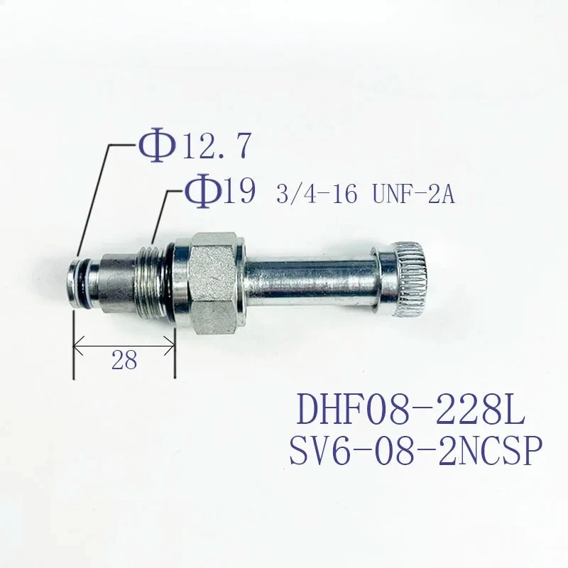 Two position two-way check solenoid valve DHF08-228L/SV6-08-2NCSP