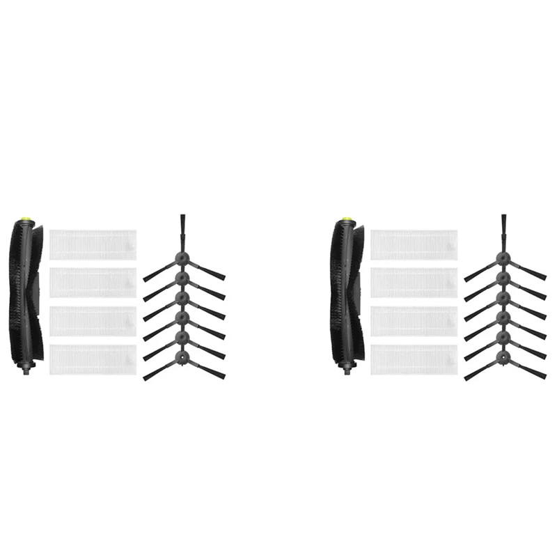 โปรโมชั่น!2X สําหรับ 360 เครื่องดูดฝุ่นหุ่นยนต์ S10 X100 Max อะไหล่ทดแทนอุปกรณ์เสริมแปรงหลักแปรงด้านข้าง Hepa Filter