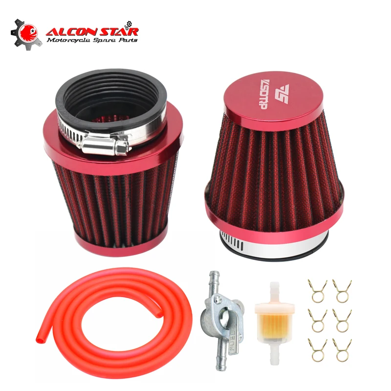 Alconstar- 2pcs/set 35mm-58mm Motorcycle Air Filter Mushroom Head Filters Motorcycle Carburetor Air Intake Filter Cleaner