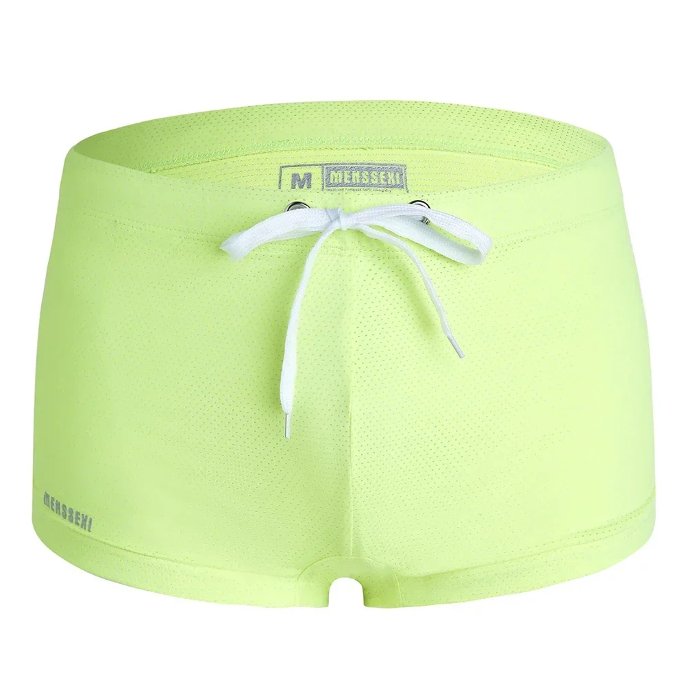 Badpak Slips Zwemmen Korte Heren Zwemshort Sexy Badkleding Strandkleding Stretch Ademende Trunks Comfortabele Herenbroek